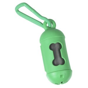 Additional Image 1 - a green dog toy with a bone cut out