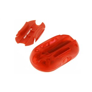 Additional Image 1 - a red oval object with a white background