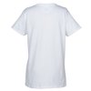 View Image 2 of 2 of Gildan 5.3 oz. Cotton V-Neck T-Shirt - Ladies' - White
