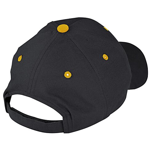 Additional Image 1 - a black hat with yellow dots