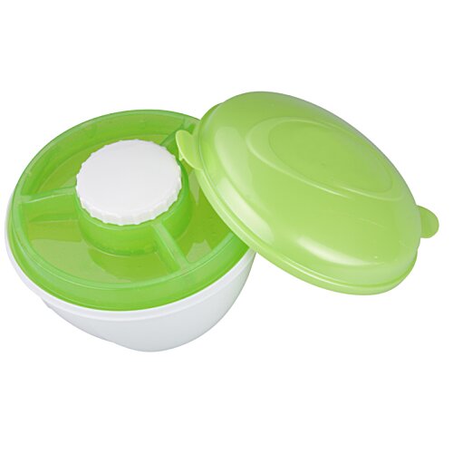 Additional Image 1 - a green and white container with a lid
