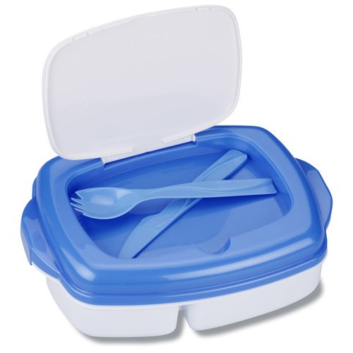 Additional Image 3 - a blue and white container with a spoon