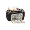 Additional Thumbnail Image 2 - a black and white purse with a silver label
