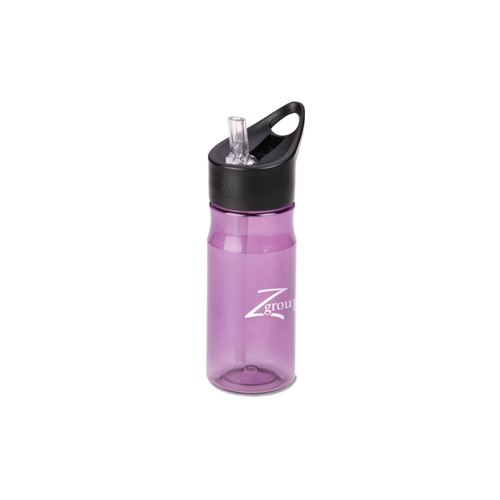 Additional Image 2 - a purple water bottle with a black lid