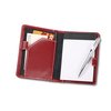 Additional Thumbnail Image 1 - a red leather organizer with a pen and paper