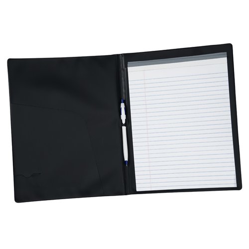 Additional Image 1 - a black and white folder with a pen
