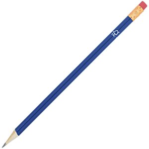Additional Image 1 - a blue pencil with a red eraser