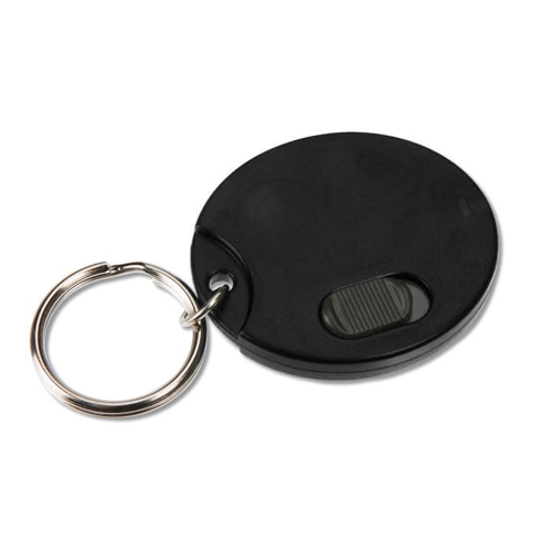 Additional Image 1 - a black key chain with a ring