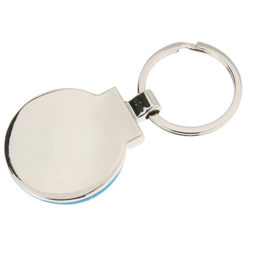 Additional Image 2 - a white key chain with a ring