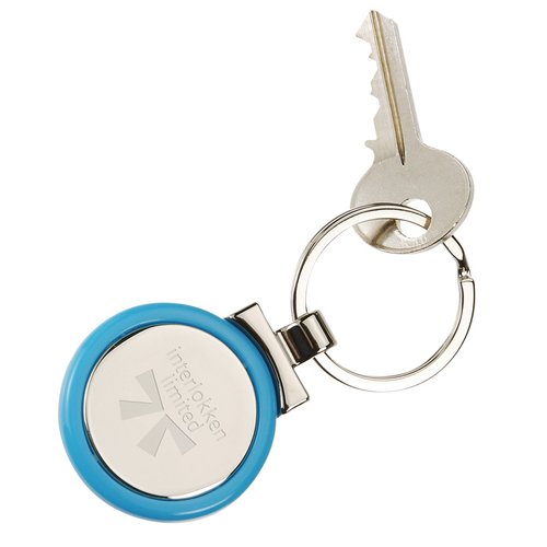Additional Image 3 - a key chain with a blue circle