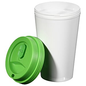 Additional Image 1 - a white cup with a green lid