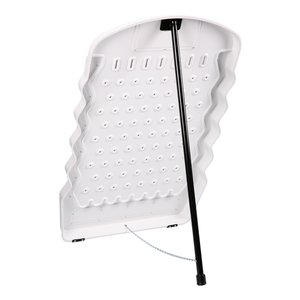 Additional Image 3 - a white umbrella with a black pole