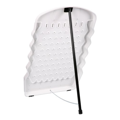 Additional Image 3 - a white umbrella with a black pole