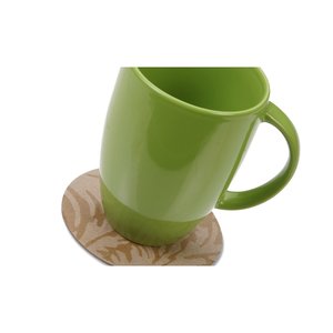 Additional Image 1 - a green mug on a coaster