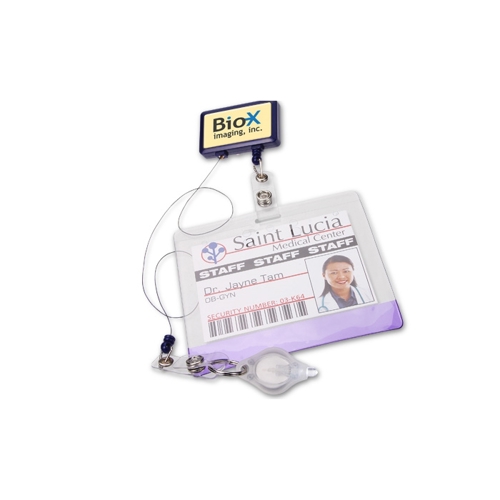 Additional Image 1 - a white plastic card with a cord attached to it
