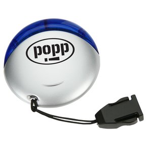 Additional Image 4 - a blue and white ball with a black cord