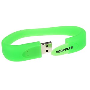 Additional Image 3 - a green bracelet with a silver buckle