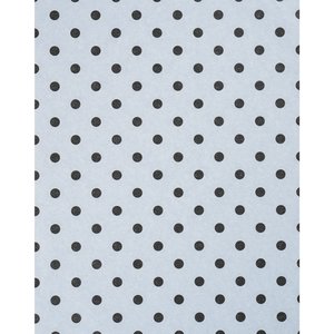 Additional Image 1 - a white and black polka dot fabric