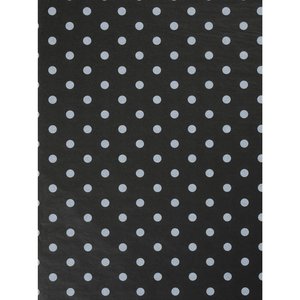 Additional Image 3 - a black and white polka dot fabric