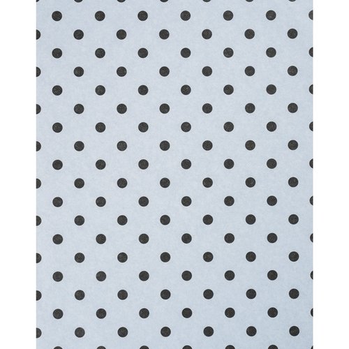 Additional Image 1 - a white and black polka dot fabric