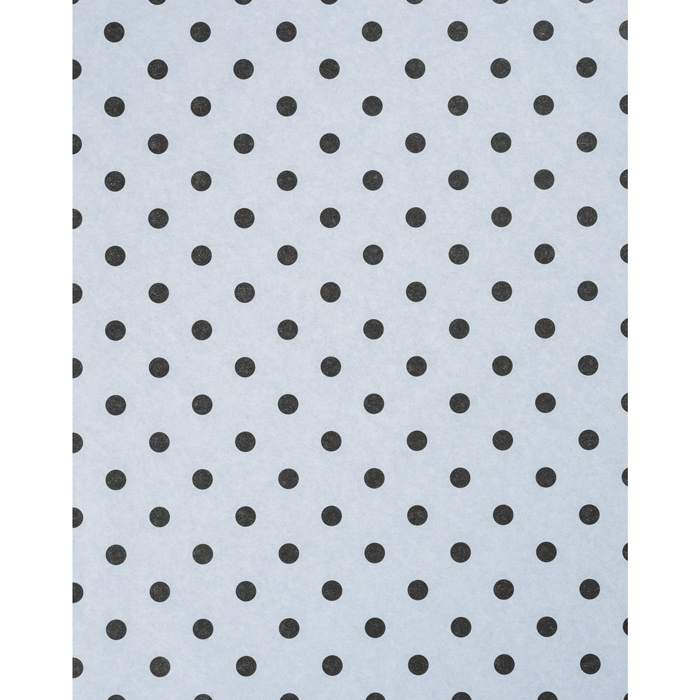 White & Black Polka Dot Tissue Paper