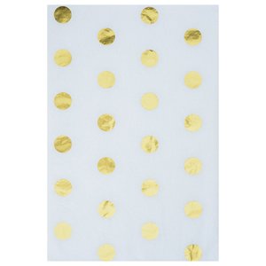 Additional Image 2 - a white and gold polka dot wrapping paper