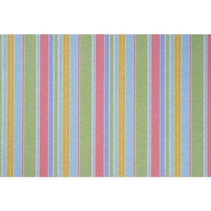 Additional Image 6 - a colorful striped fabric with white border