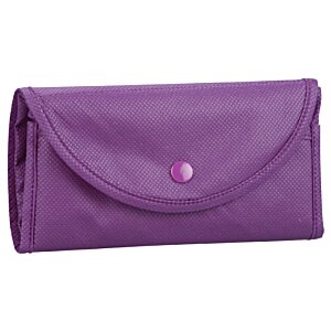 Additional Image 1 - a purple purse with a button