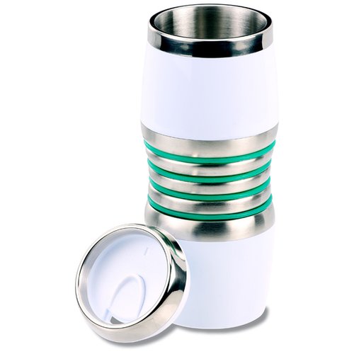 Additional Image 2 - a white and green can with a lid