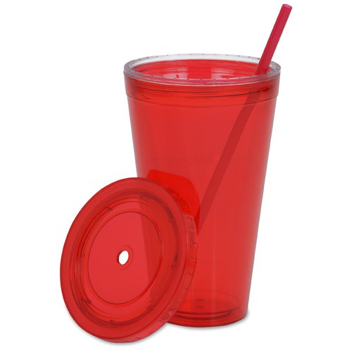 Additional Image 1 - a red cup with a straw