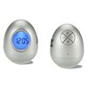 Additional Thumbnail Image 1 - a silver egg shaped object with a blue and black number
