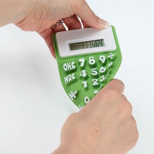 Additional Image 1 - a person holding a green calculator