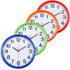 View Image 2 of 2 of Color Edge Slim Wall Clock - 12"