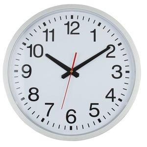 Additional Image 1 - a white clock with black hands