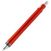 a red pen with a silver tip