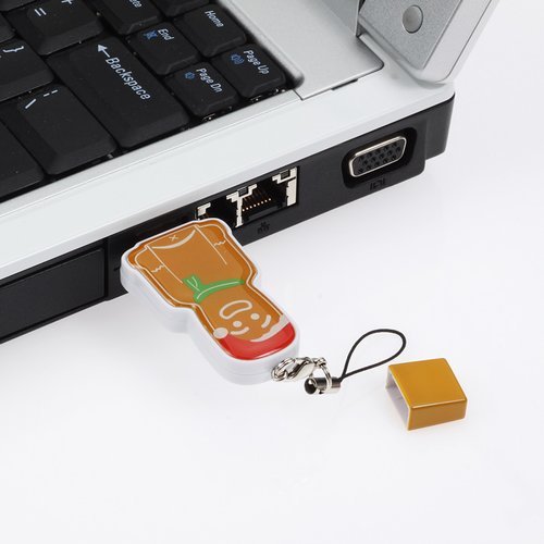 Additional Image 2 - a usb drive connected to a laptop