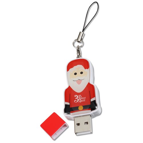 Additional Image 2 - a usb flash drive with santa claus design