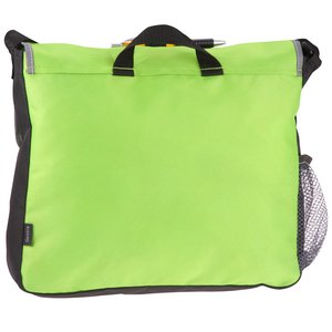 Additional Image 1 - a green bag with black trim