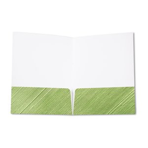 Additional Image 1 - a white and green folded paper