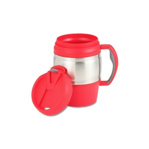 Additional Image 2 - a red and silver coffee mug