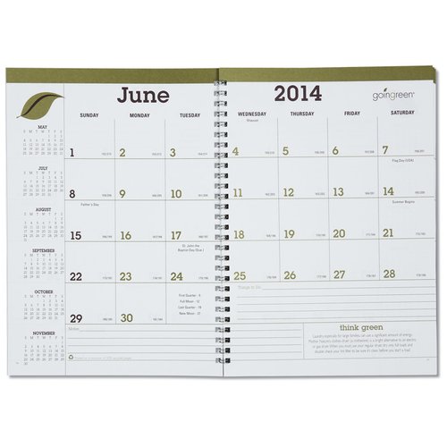 Additional Image 1 - a calendar with a green border