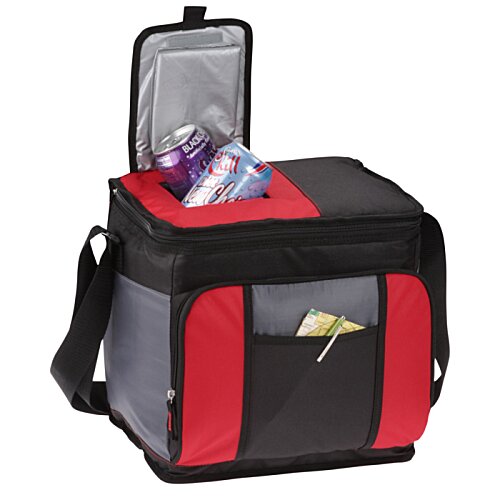 Additional Image 2 - a red and black cooler bag