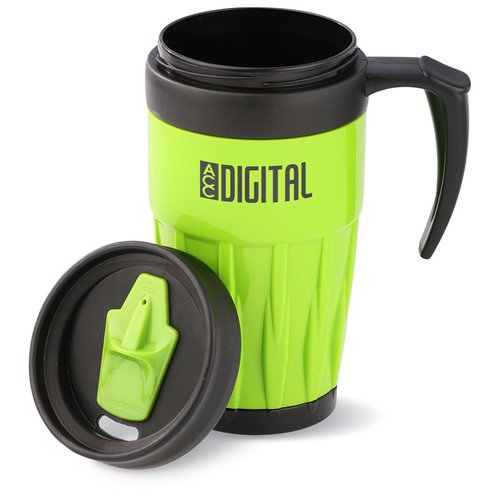 Additional Image 2 - a green and black coffee mug