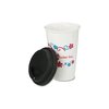 Additional Thumbnail Image 1 - a white cup with a black lid