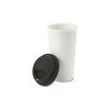 Additional Thumbnail Image 1 - a white cup with a black lid