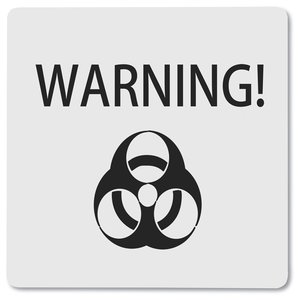 Additional Image 1 - a sign with a biohazard symbol