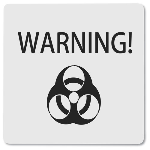Additional Image 1 - a sign with a biohazard symbol