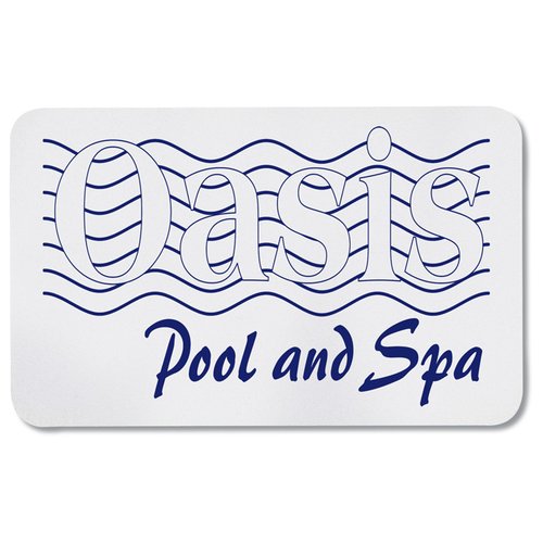 Additional Image 1 - a white rectangular sign with blue text