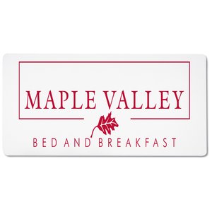 Additional Image 1 - a white rectangular sign with red text