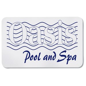 Additional Image 1 - a white rectangular sign with blue text